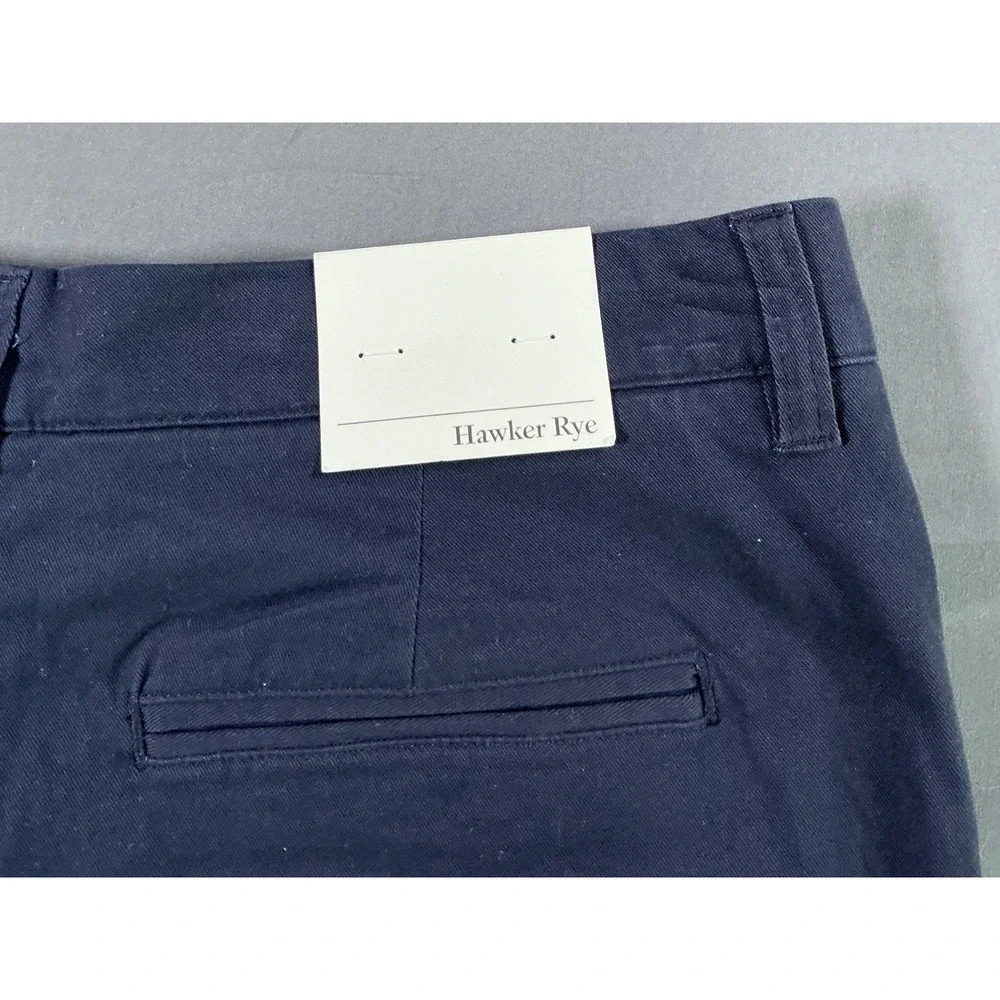 Hawker Rye Mens‎ Slim Fit Chino Pants Navy Blue 33x34 NWT MGW20252-SL